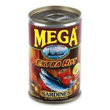 Mega Sardines in Tomato sauce Chili Extra hot 155g